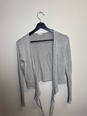 Garage Light Gray Open-Front Women’s Cardigan Sweater
